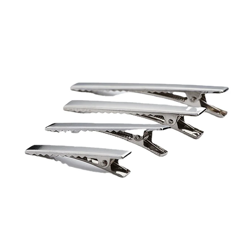 Multi-functional Metal Crocodile Alligator Clips 50Pcs/Lot 35-75mm, Electrical Testing Clamps & DIY Hair Hairpins