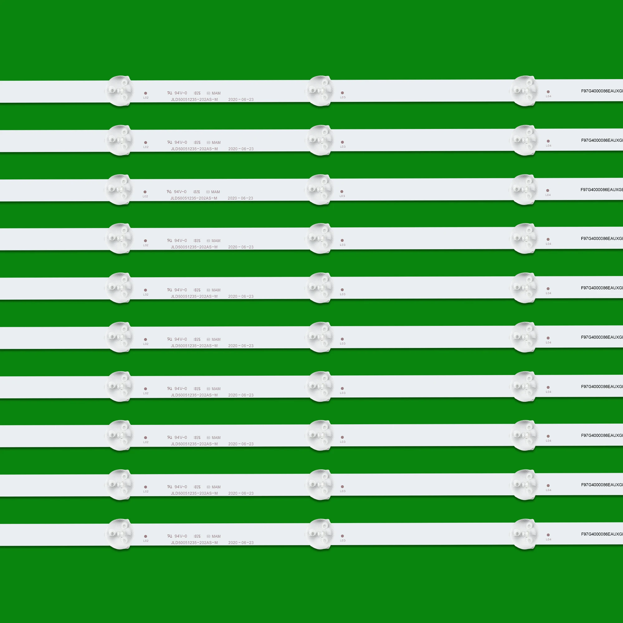10 Teile/satz LED Streifen RF-AZ500E32-0501S-10 MS-L1898 V2 JL.D 50051235 -202AS-M 50M1 50G2A 50G3 50F5 50S1YP SDL500WY(QDO-202)