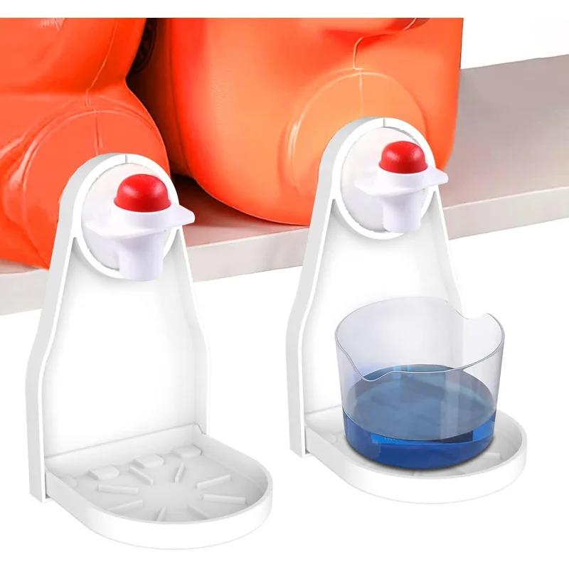 

(2 шт.) Держатель для чашки для стирального порошка, органайзер для улавливания капель, зажим, плотный изливки для бутылок для стирки, больше утечек или беспорядка