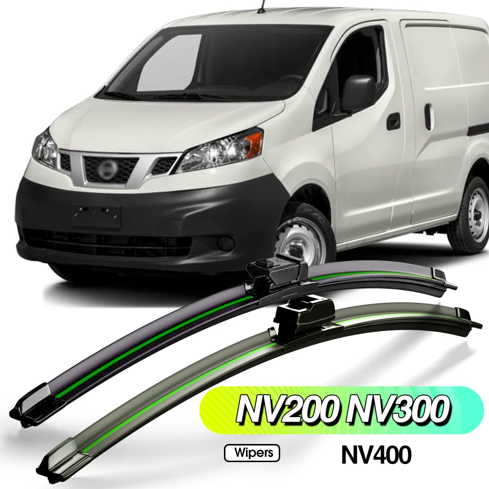 

For Nissan NV200 2009-2020 NV300 2016-2023 NV400 2010-2023 2pcs Front Windshield Wiper Blades Accessories Windscreen Window