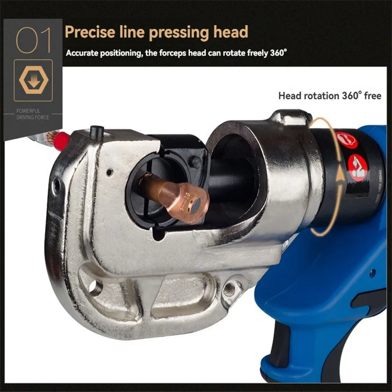 Terminal Crimping Machine EW-50X Electric LED Lighting Cold Wire Crimp Terminal Pre Insulated Tube Type Straight Crimping Pliers
