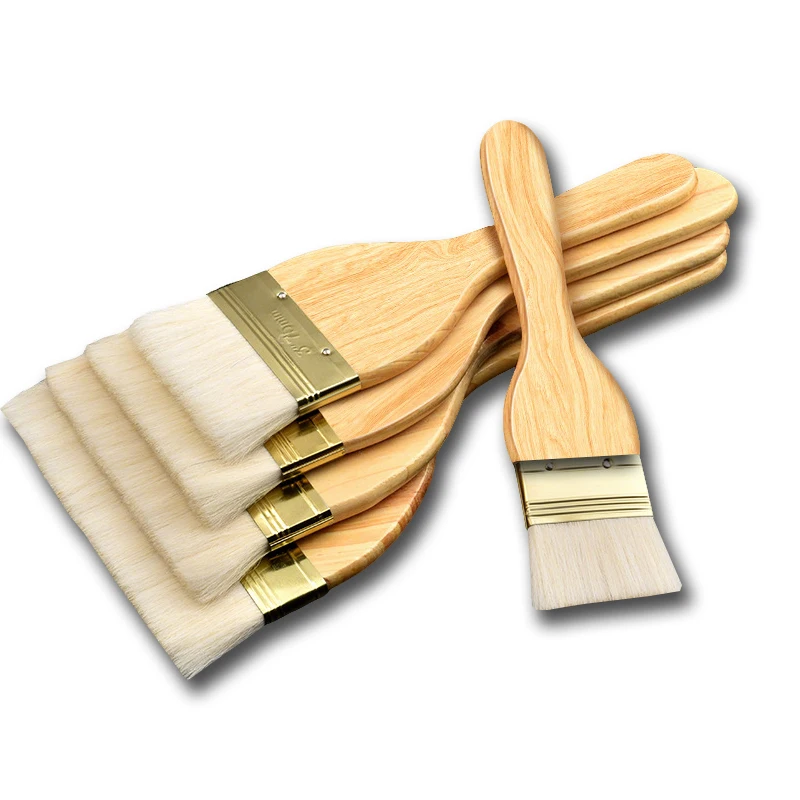 

6 PCS Multi Functional Wooden Handle Wool Brush Set for Paint Coating and Wall Treatment Painting BBQ Cleaning Hand Tools Kit