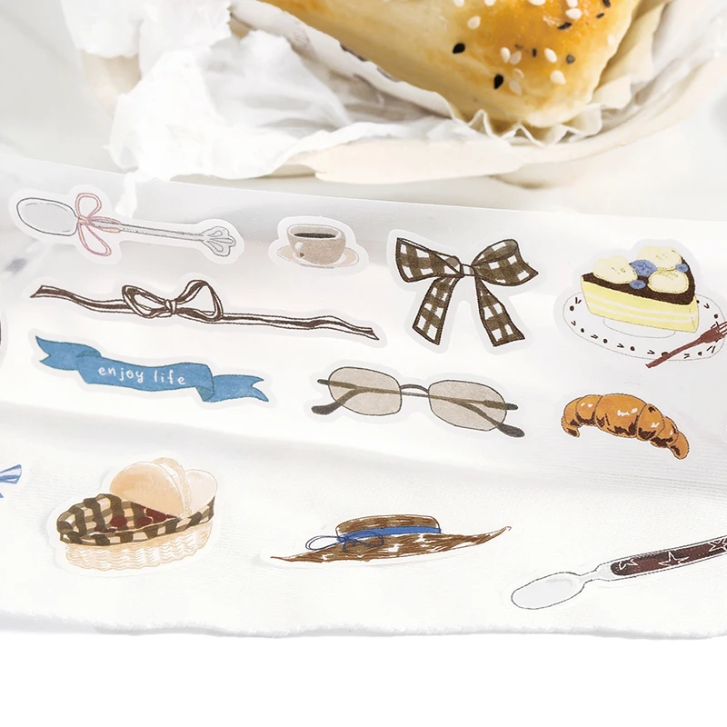 50mm * 3m Senna soirée brise série Kawaii Ins découpe Washi ruban à la main Scrapbooking matériel papeterie autocollants