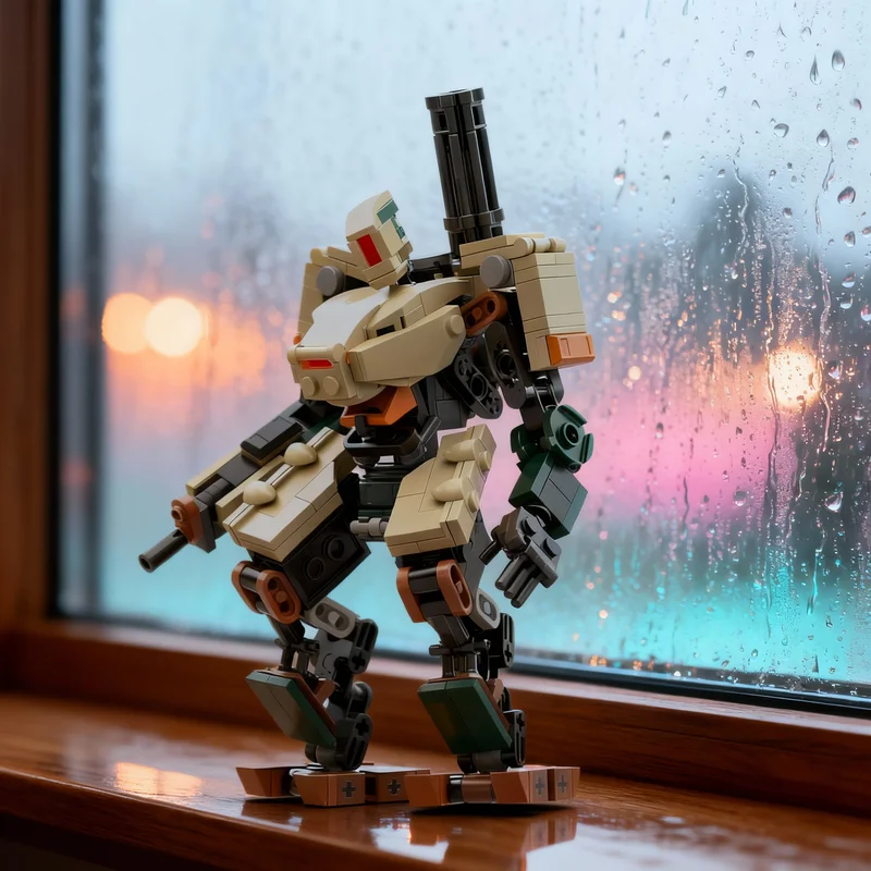 315 деталей MOC BASTION OG Ver. Overwatch1: Модель-конструктор для самостоятельной сборки, креативный коллекционный подарок, декор для демонстрации, премиум-класс для взрослых