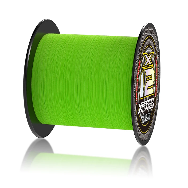 

High-quality wear-resistant fishing line 500 meters long green 12 strands smooth fishing line
