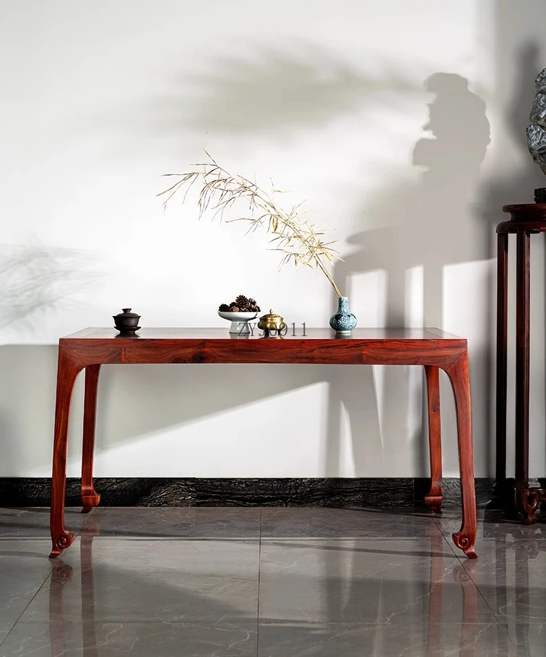 طاولة قهوة صينية جديدة خالية من الشمع وخالية من الطلاء، وطاولة شاي عالية القدم، وأثاث غرفة المعيشة