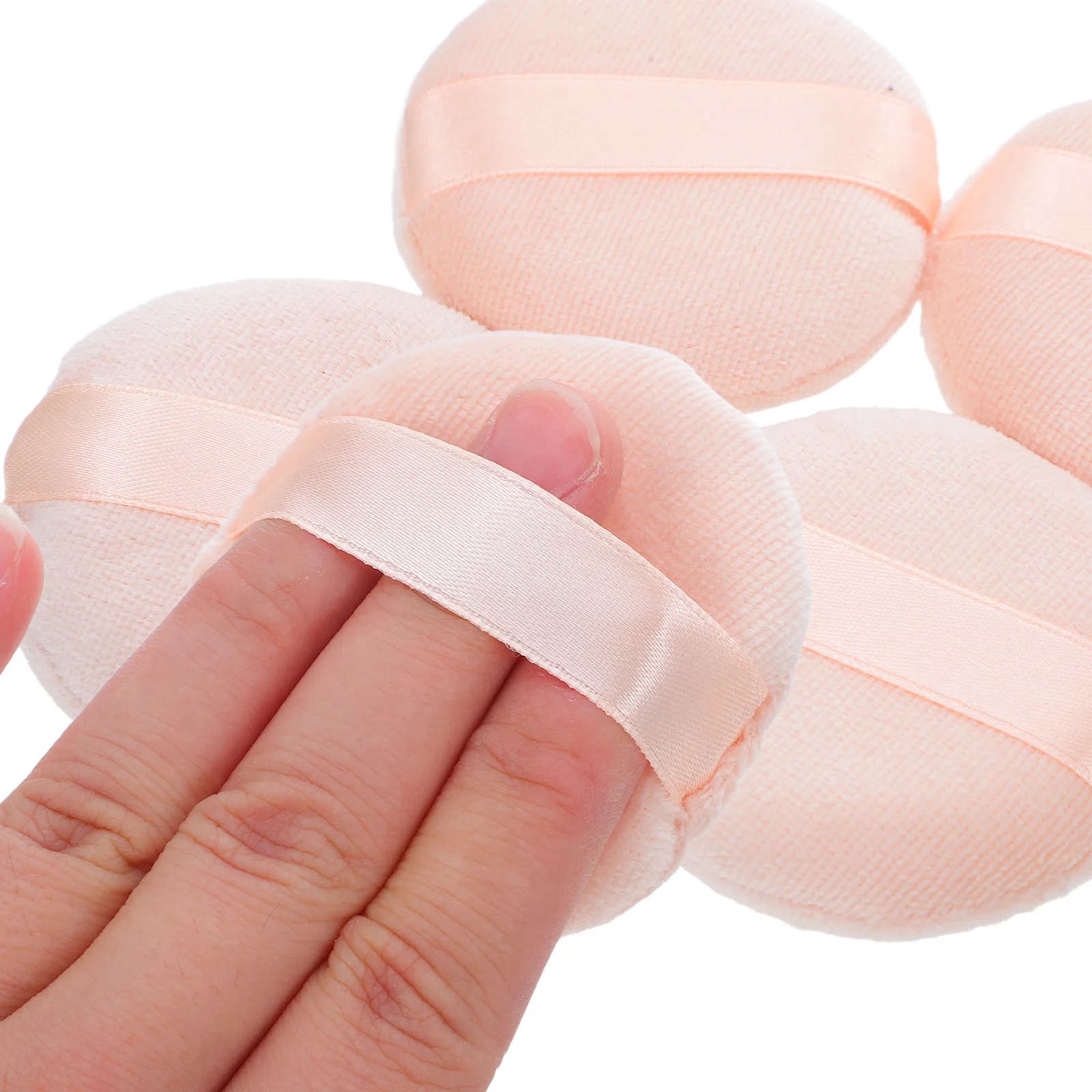 4 Stück loser Puderquaste, runder Make-up-Schwamm, hochwertiger, weicher, sanfter Foundation-Anwendungs-Gesichts-Concealer