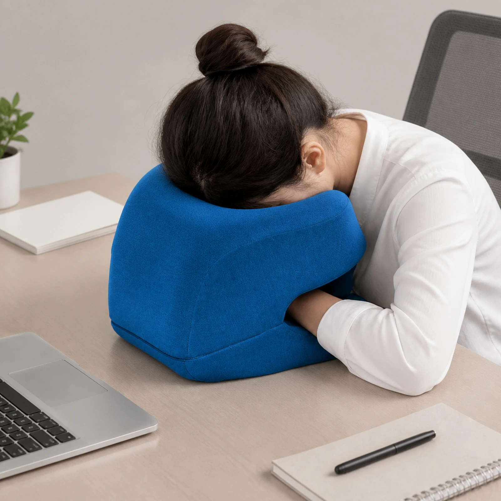 Memory Foam Desk Rest Pillow Slow-Rebound Height-Adjustable Desk Rest Pillow Washable Breathable for Office Workers