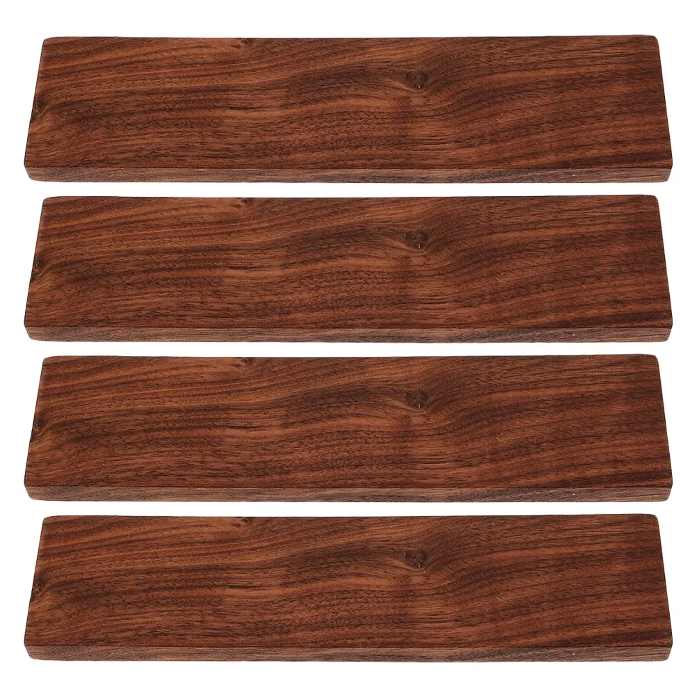 

4PCS Thickened Walnut Wood Planks Unfinished Carving Blocks for DIY Woodworking Craft Projects Portable Versatile Use