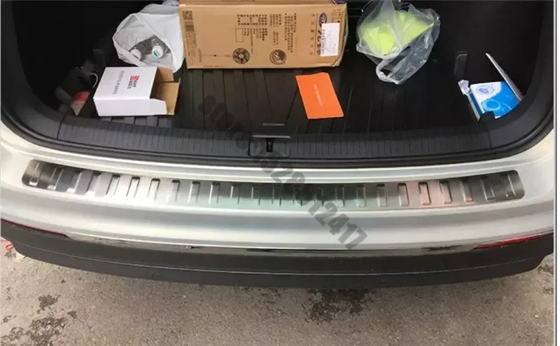 Für VW/Volkswagen Tiguan MK2 2017~2024 Hecktür-Stoßstangenschutz, Einstiegsleisten-Schutz, Heckklappen-Schutzleiste, Autozubehör – Detail 5