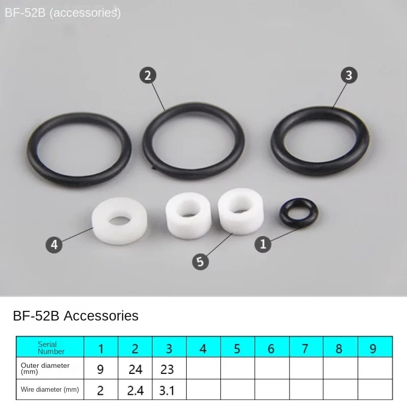 Single liquid dispensing valve accessories, sealant pad, sealing ring gasket o-rubber