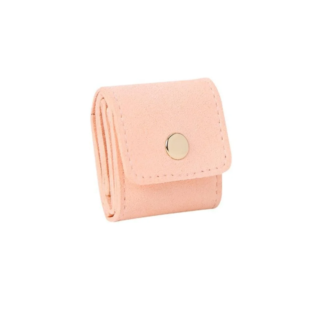 Velvet Interior Travel Jewelry Organizer Bag for Rings Earrings Necklaces Compact Portable Multiple Storage Compartments