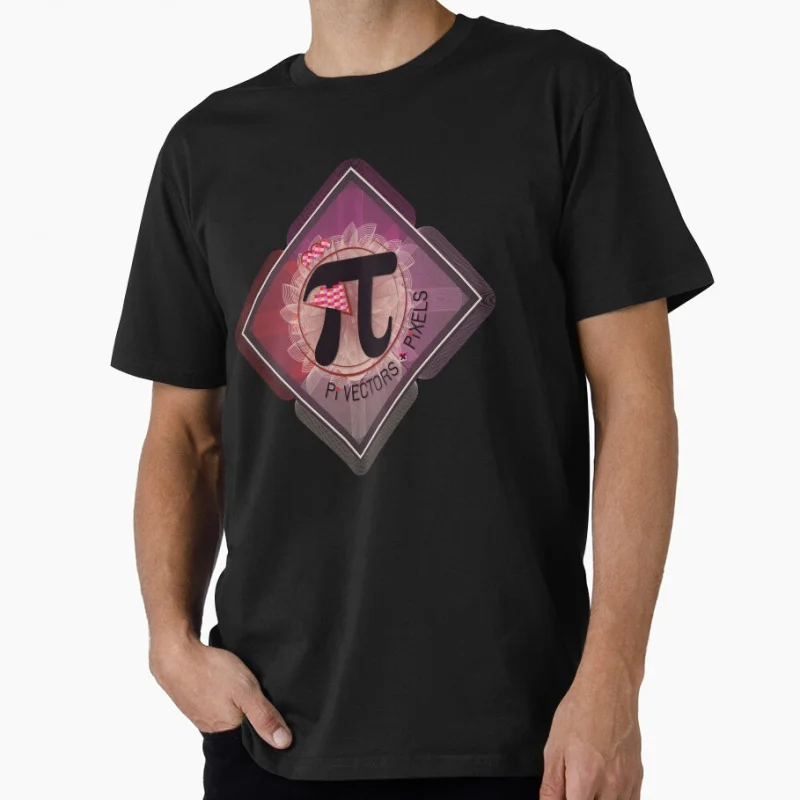 

PiVectors+Pixels Pi π Symbol 3.14 funny math science Gift t shirt for man Large size Tops S-6XL 100% cotton print Clothes