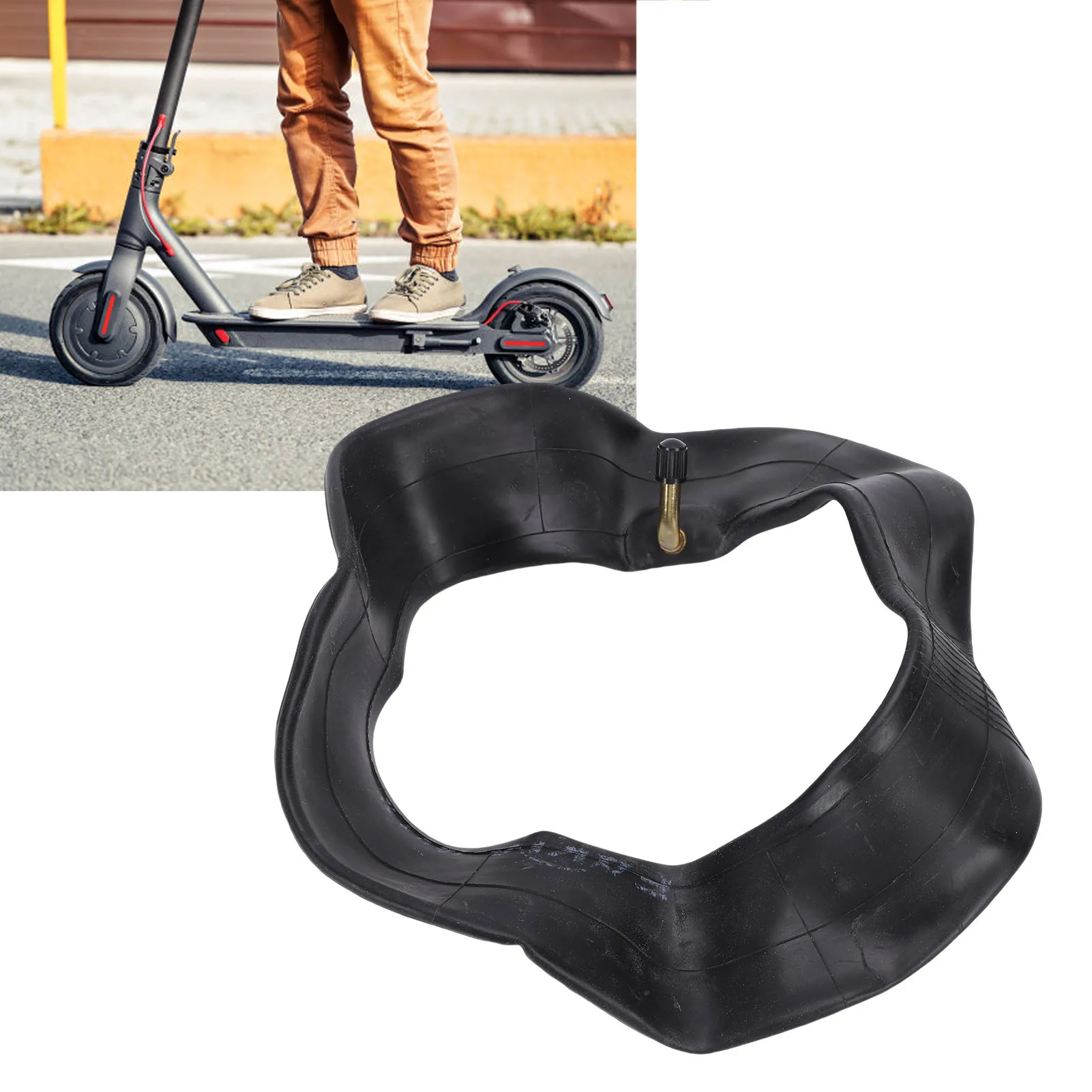 10x2.5/2.75 Inflatable Inner Tube 10 Inch Rubber Inner Tube Replacement with Angled Valve Stem for Electric Scooter Bike