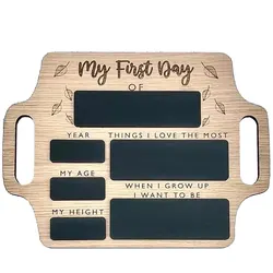 First Day of School Sign Portable Hang Back School Blackboard Sign Personalized First Day of School Chalk Board Photo Prop