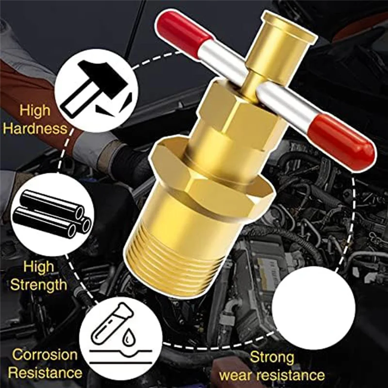1 PCS Compression Valve Removal Tool Gold Copper For Olive Puller With Diameters Of 1/2 Inch &3/4 Inches Ferrule-AT64