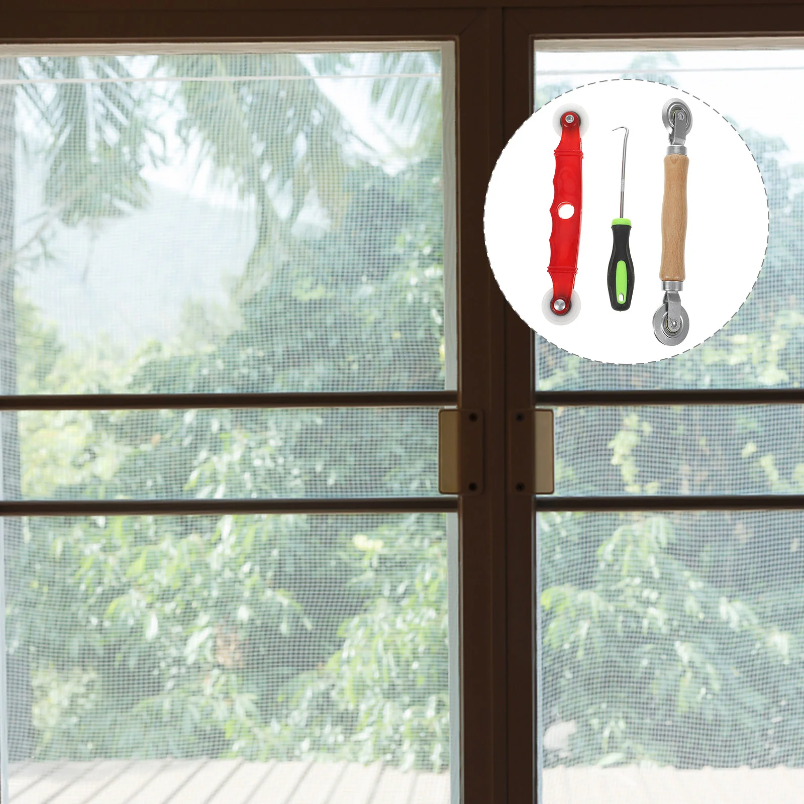 

3pcs Screen Screen Remover Hook Tools Roller Remover Hook Window Installation Door Patio Garden Pool Replacement Hardware