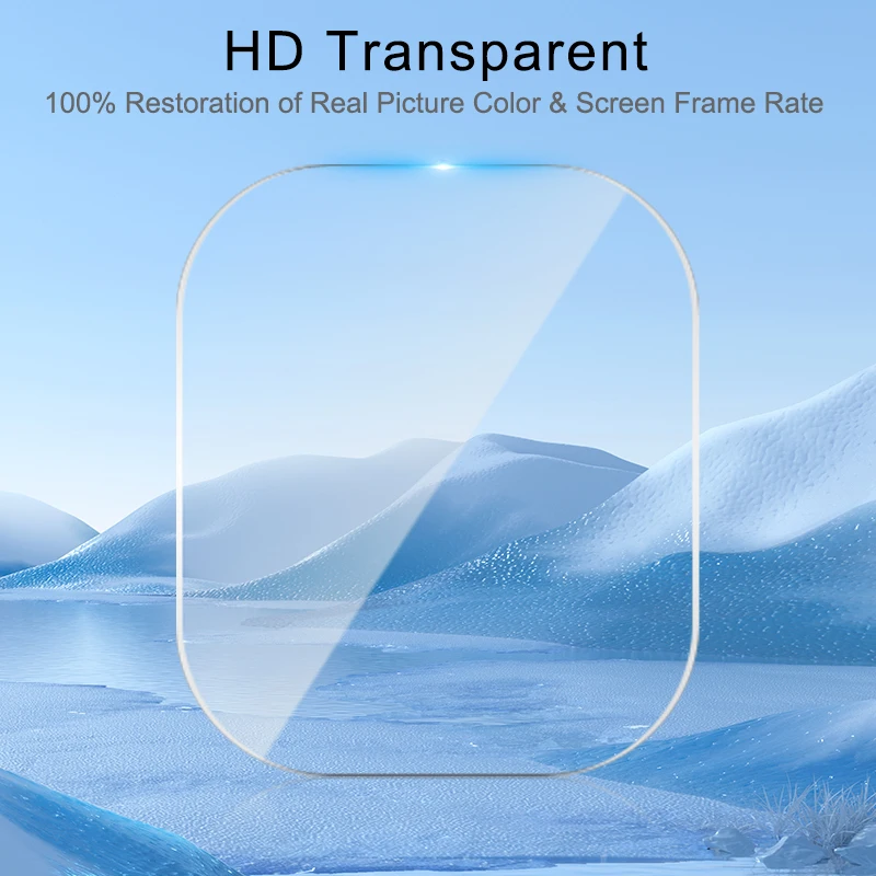 زجاج مقسى ممتاز 9h للساعة الذكية ، واقي شاشة hd شفاف لساعة شاومي ريدمي 4 #5