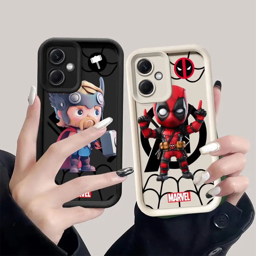 Phone Case for Xiaomi Poco X3 Pro C61 C50 X3NFC Redmi 12C 13 A2 Plus 12 13C ShockProof Cover Funda Thor And Spider-Man