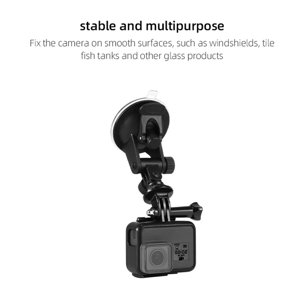 Kit di accessori per action camera base adattatore per montaggio a ventosa per GoPro Hero 13 12 11 10 9 8 7 6 Insta360 X4 X3 X2 DJI Action 4 3