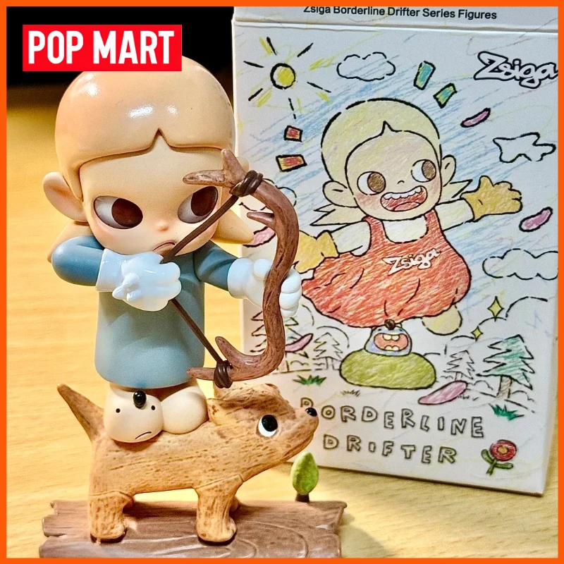 Figurki POPMART Zsiga Borderline Drifter Series Blind Box Śliczne Ozdoby na Biurko Model Mystery Box Zabawki Prezenty Prezenty na Halloween
