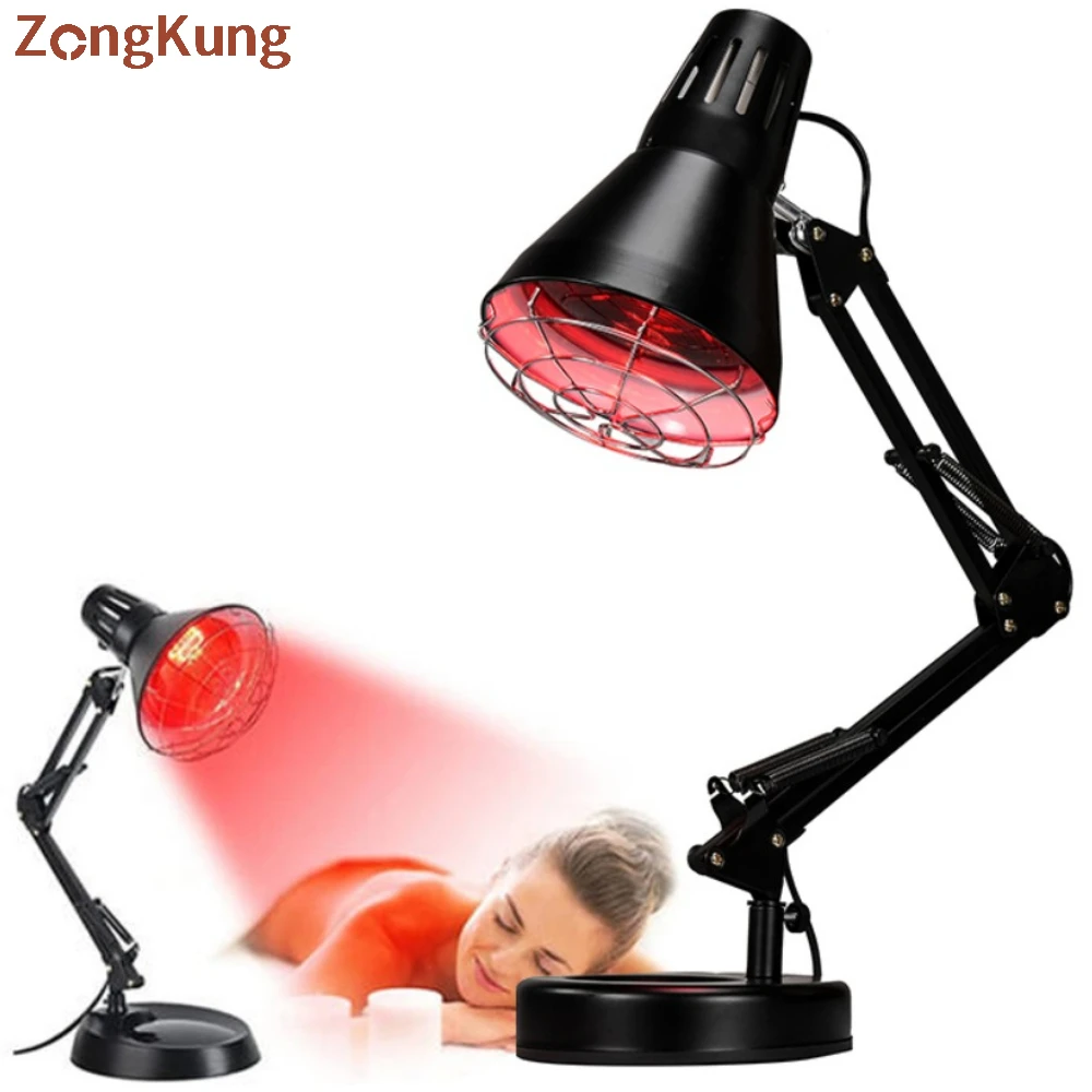 Infrared Therapy 150W Lamp Red Light Massage Desk Light Relieving Muscle Soreness Beauty Hairdressing and Blood Heating Light