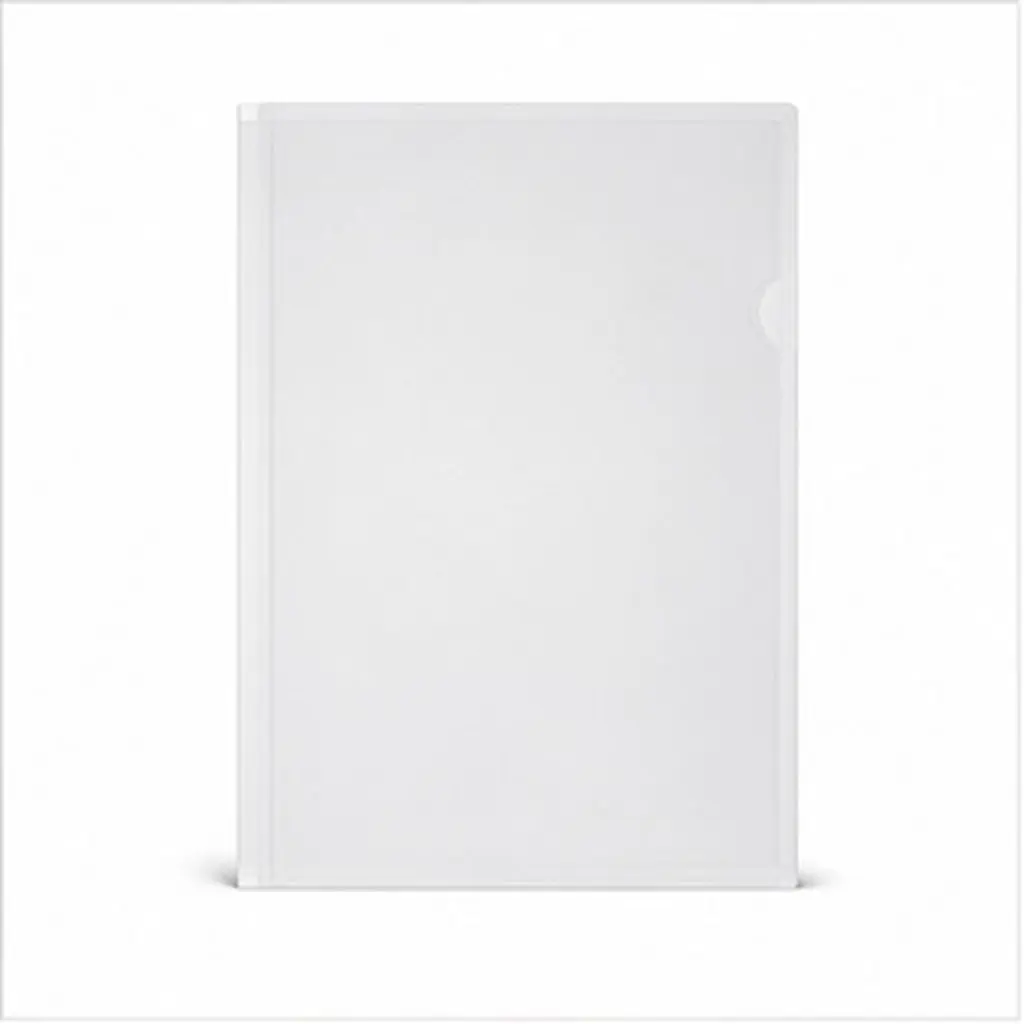 10Pcs Plastic L-shaped Transparent Holder File Folder A4 Large Capacity Quick-identify Document Students