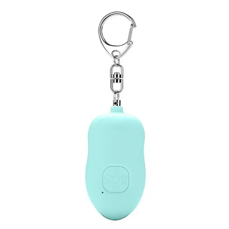 Rechargeable LED Flashlight 140dB Security Alarm Whistle Keychain for Night Running, Traveling, Elderly Travelling
