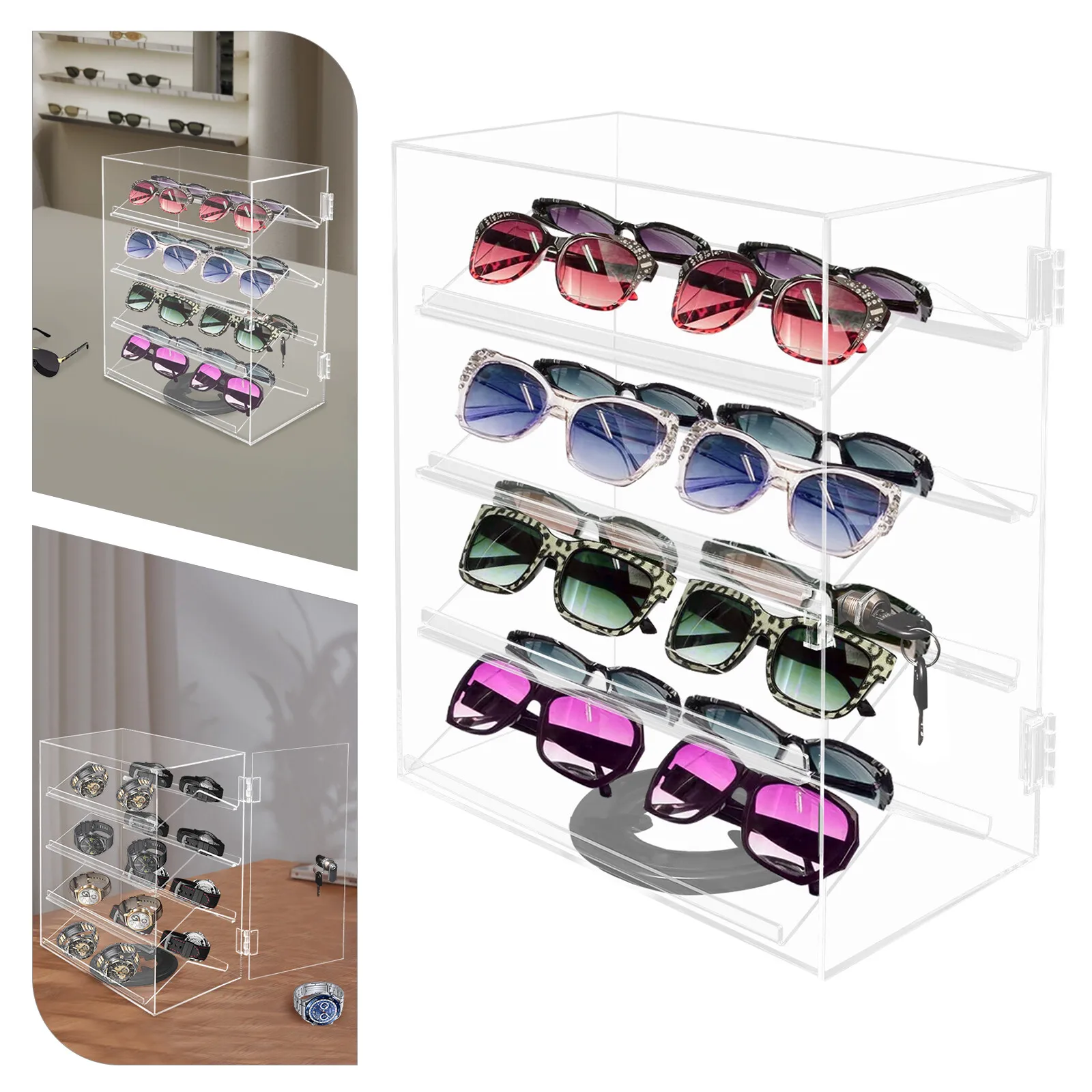 

Acrylic Eyewear Showcase, Acrylic Display Case, Clear Acrylic Display Case