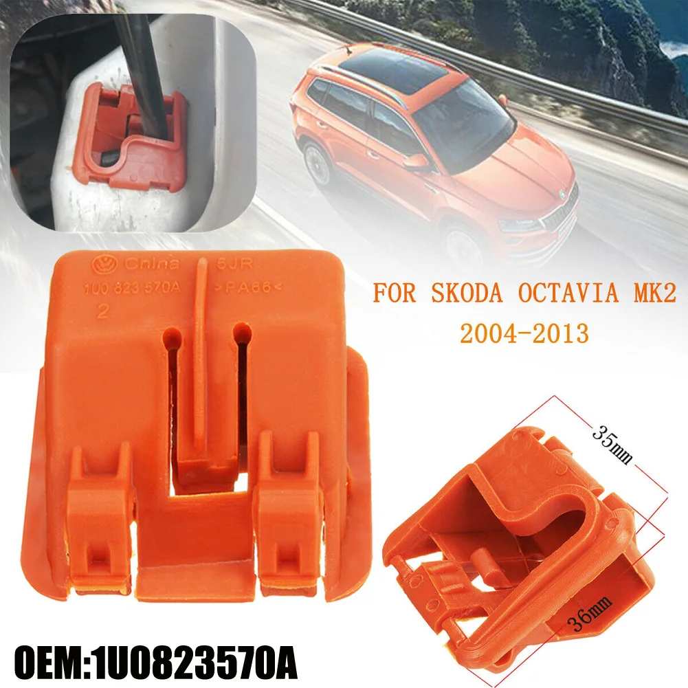 1U0823570A Plastic Car Hood Bonnet Rod Stay Bracket Buckle Clip Holder Fits For Skoda Roomster Fabia Octavia MK2 2004 - 2013