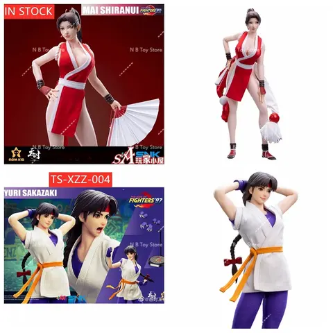 SNK 저작권 인증 킹 오브 파이터즈 97 블루 메리 마이 시라누이 TS-XZZ-002 TS-XZZ-004 YURI SAKAZAKI 액션 피규어
