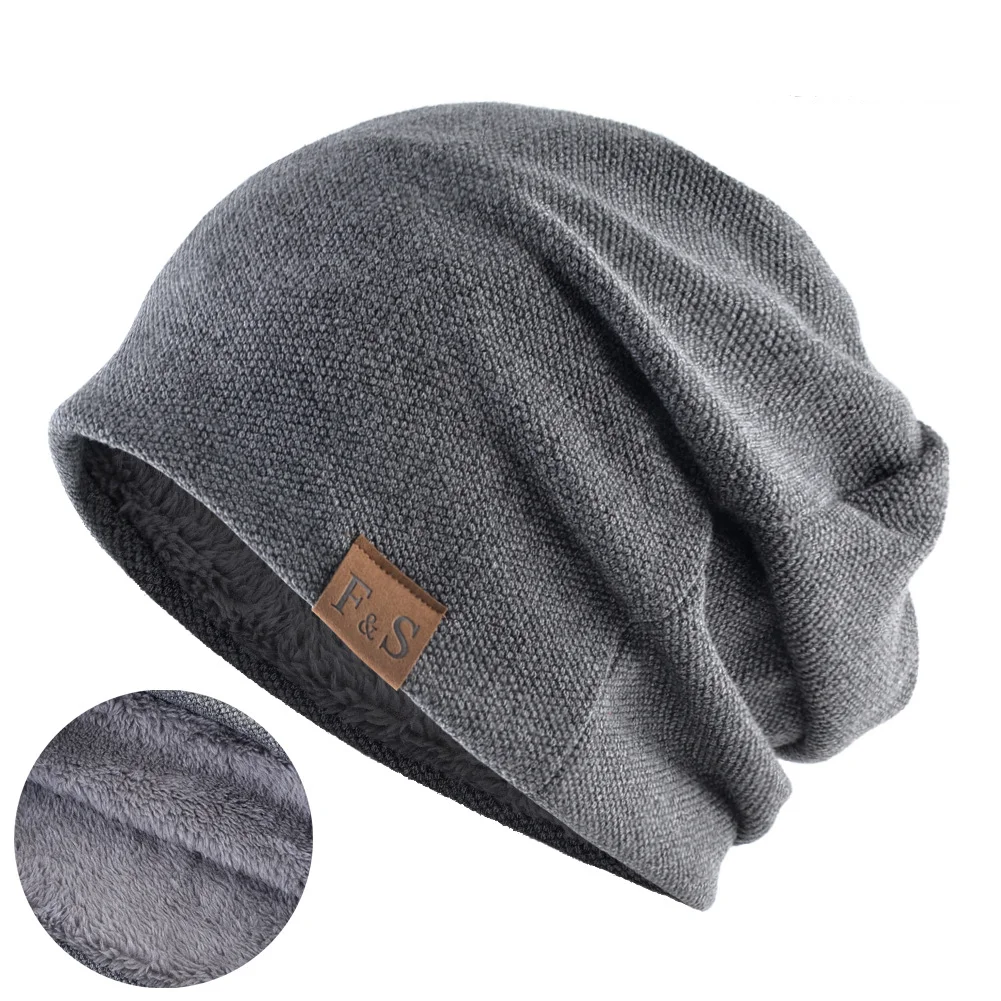 Nowy strój Unisex na co dzień czapki zimowe robione na drutach luźne czapki zimowe dodają futrzane ciepła czapka typu Beanie męskie i damskie