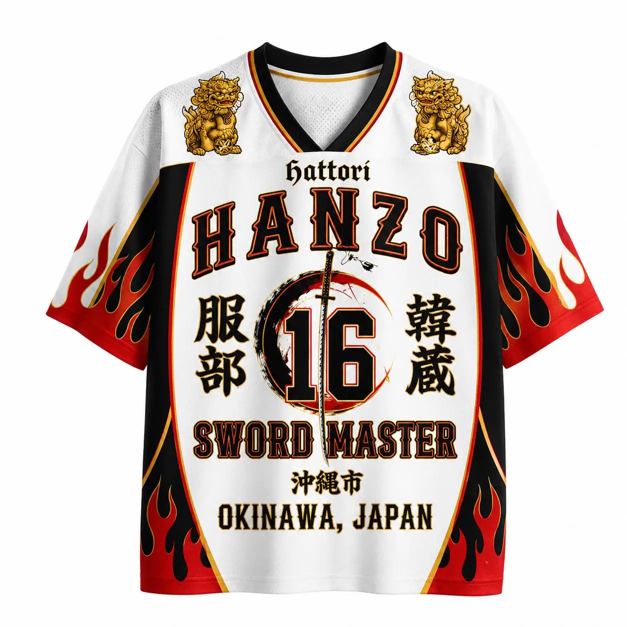 2026 Summer Fashion New Style Fun Japanese Ancient Samurai Hero 3D Printed Quick Drying T-shirt Casual Loose V-neck T-shirt