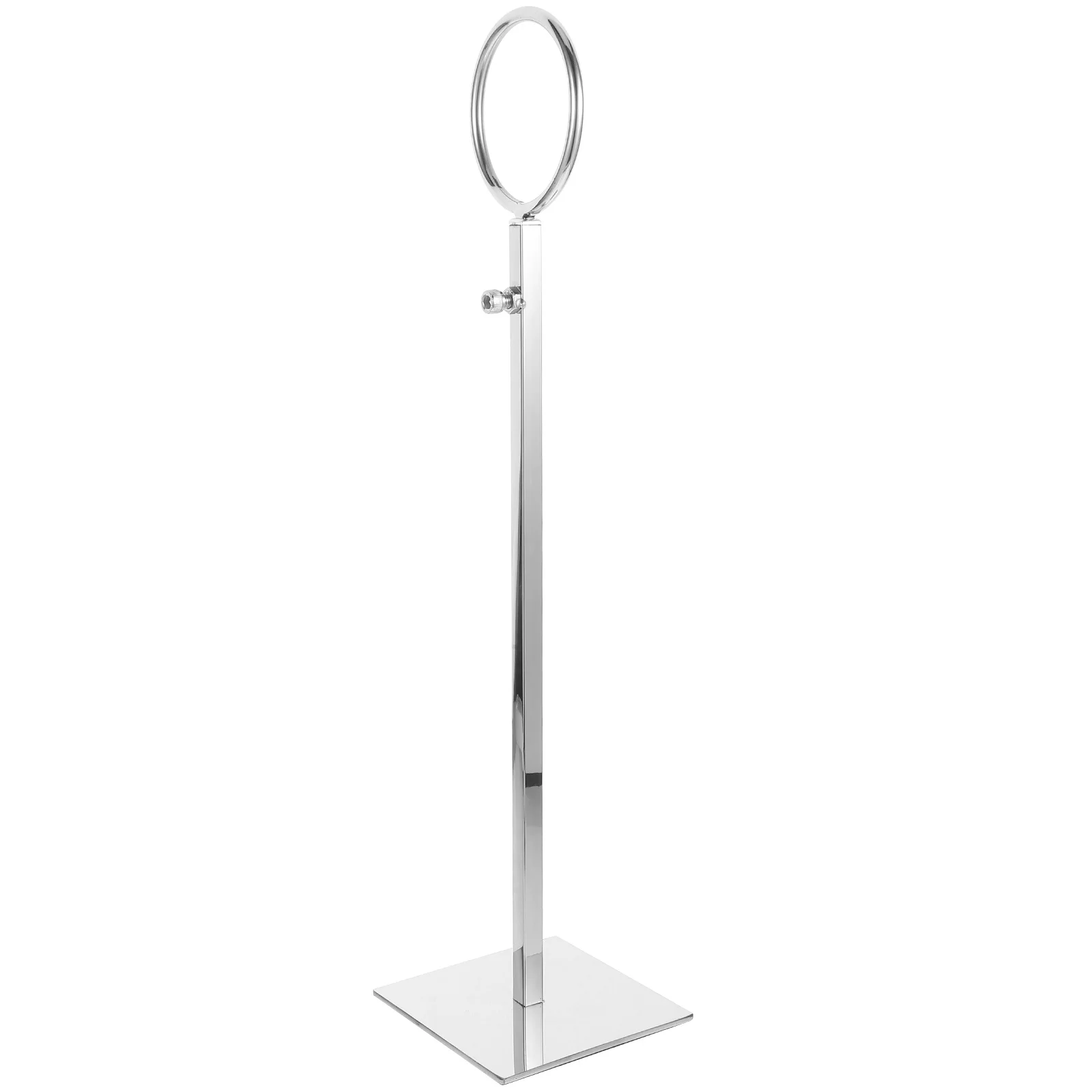

Adjustable Scarf Rack Silver Mirror Strong Bearing Metal Storage Organizer Display Shelf Hold Scarves Ties Shawls No Burr Smooth