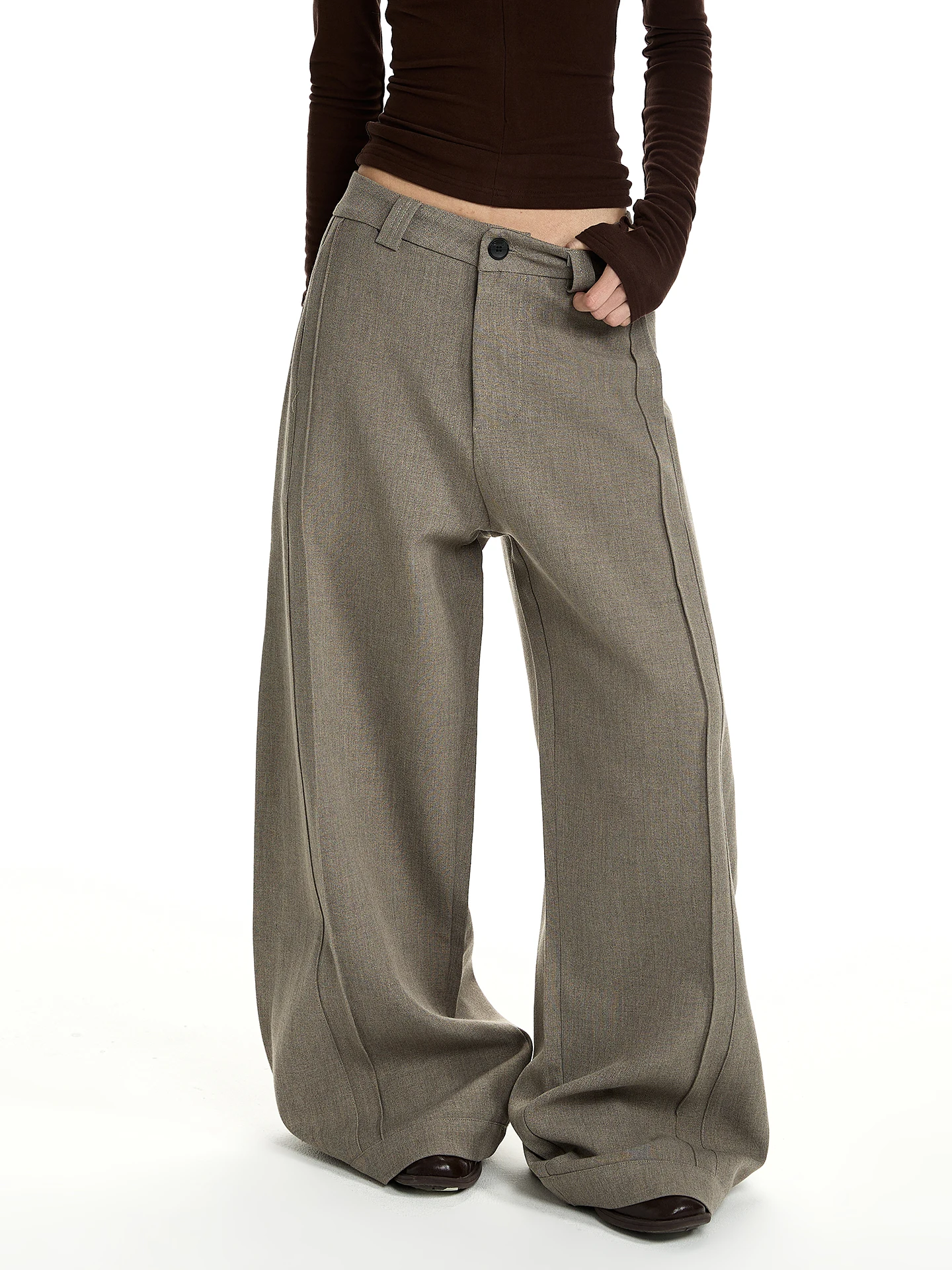 

American Retro 3D Sewing Line aped West Pants CleanFit High-End Loose Straight Leg Pants Men's Casual Pants Straight Leg