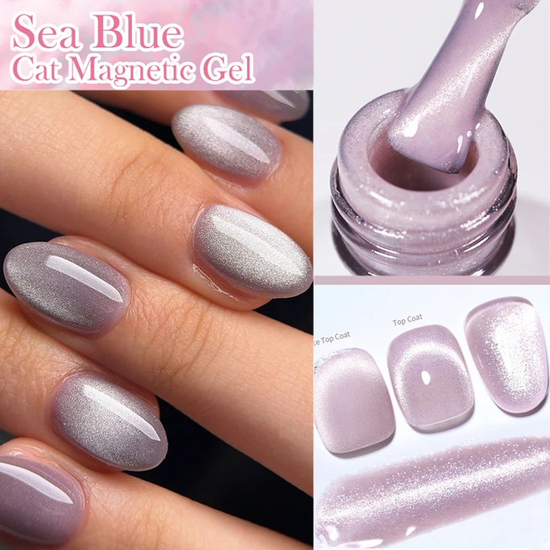 BORN PRETTY 10 ml Glasperlen Kristall Katze Magnetischer Gel-Nagellack Kristalllack Semi Permanent Soak Off UV Gel Lack DIY