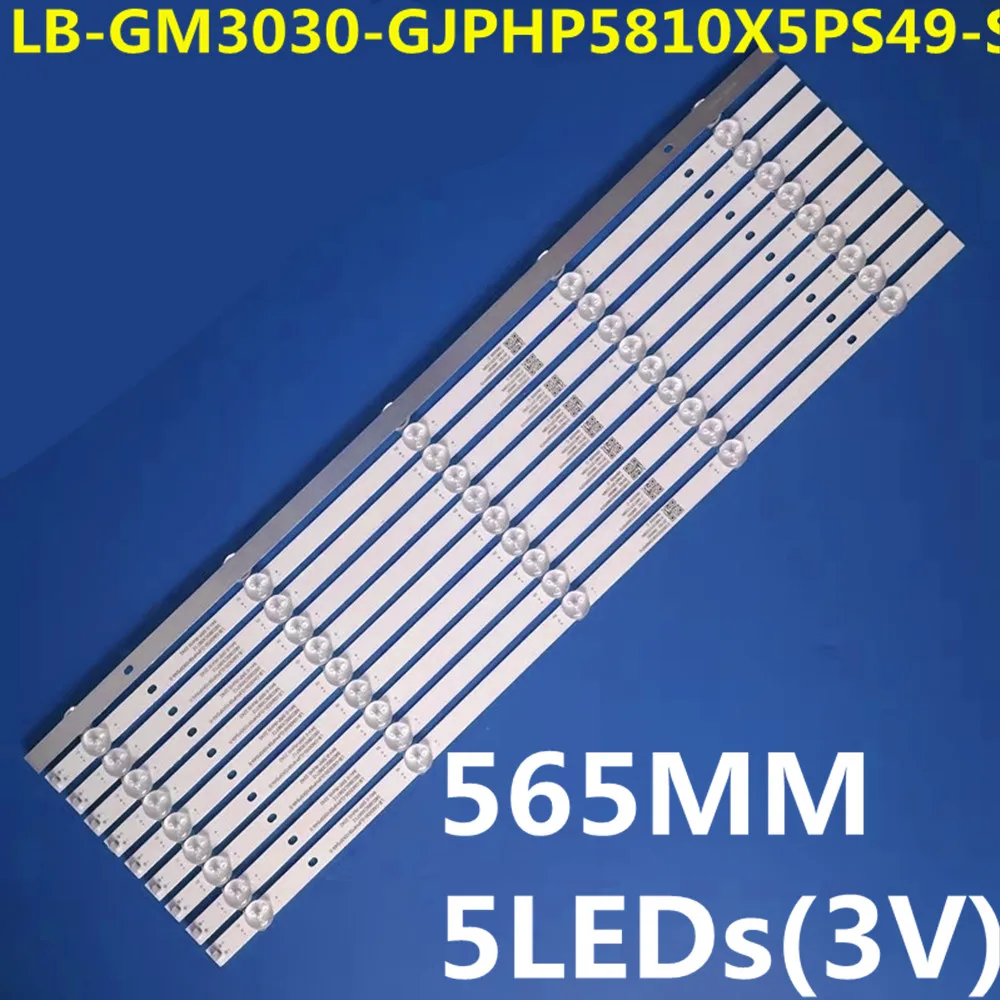 10PCS LED Backlight Strip For 58PUF7294/T3 58PUF7295/T3 58PUF7395/T3 58PUD6654/77 LB-GM3030-GJPHP5810X5PS49-S
