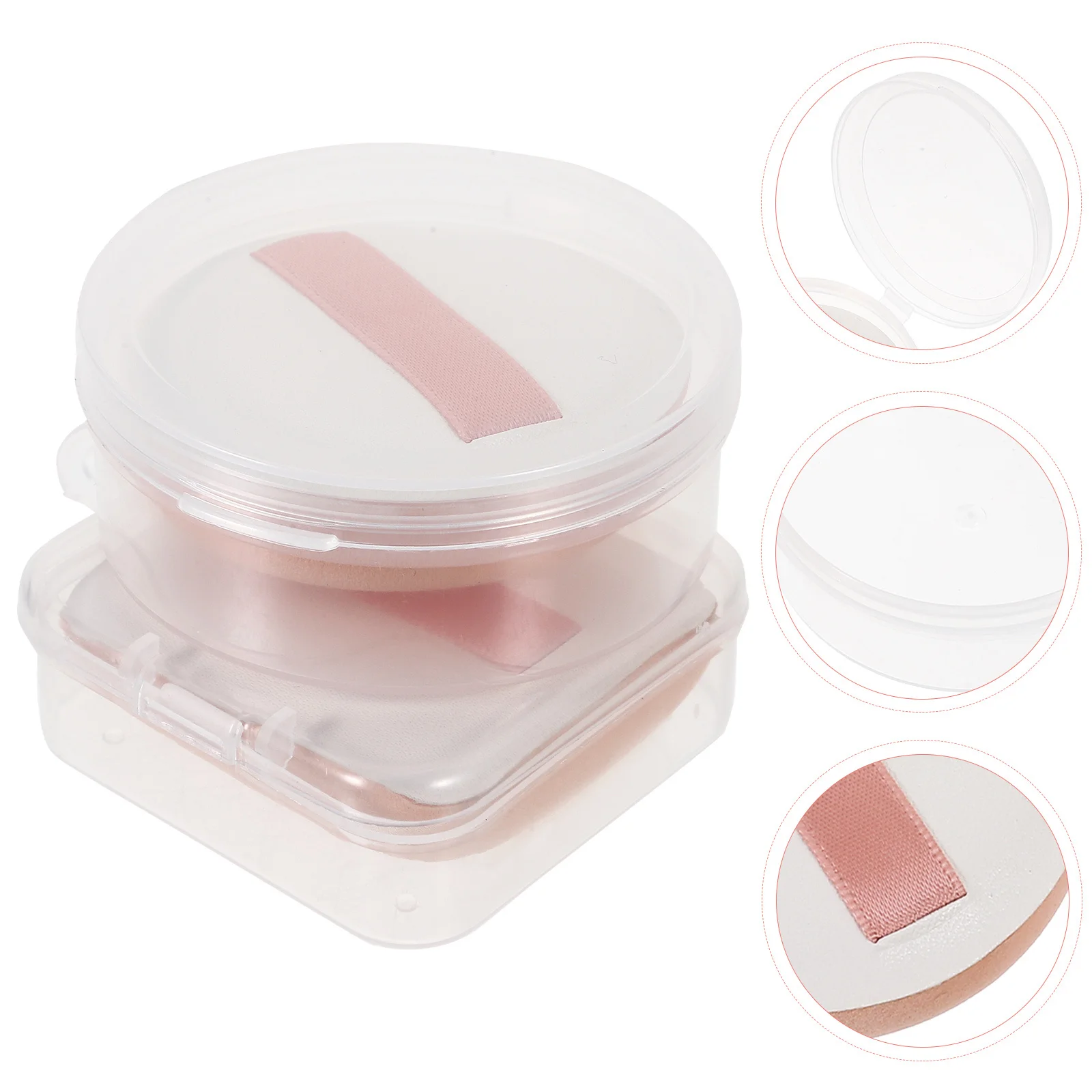 2 stuks make-up spons herbruikbare poederdons voor foundation markeerstift blusher gezicht cosmetica poeder make-up sponzen