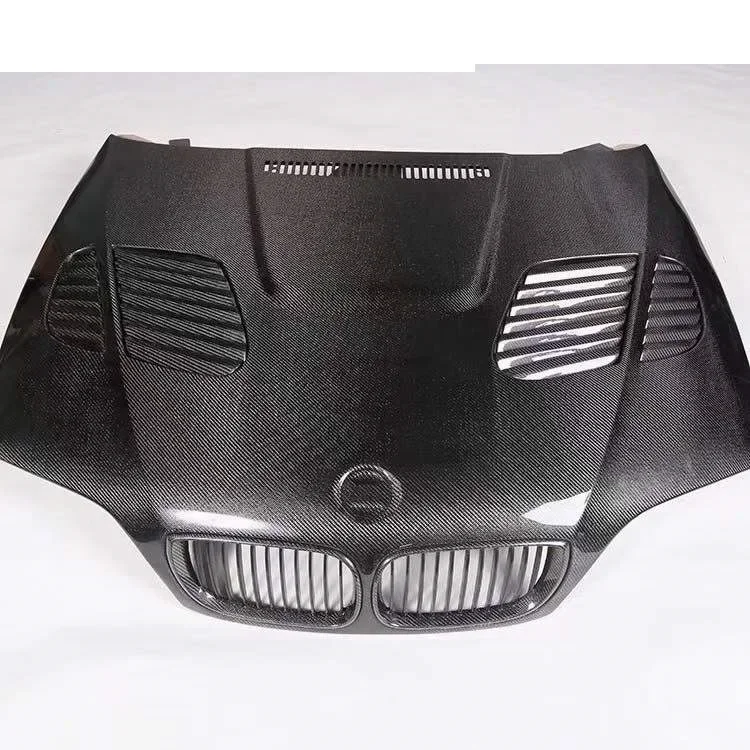 Car Accessories Bodykit Upgrade Fecelift Carbon Fiber Hood for BMW 3 Series E46