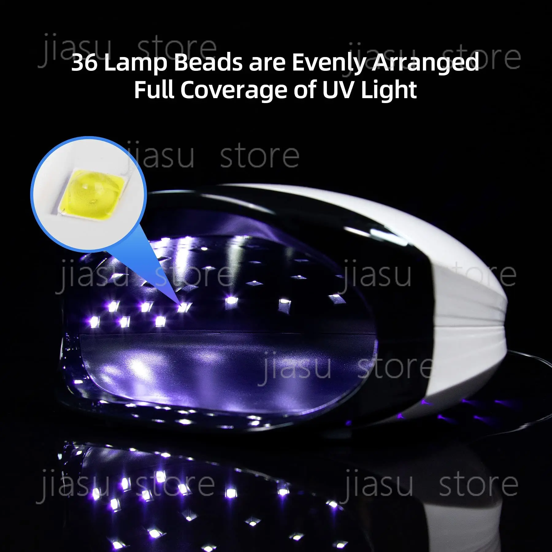 LUGX Hot Sale 56W Manicure Nail Cordless Flash Cure Dryer Uvled Glue Light Portable Professional Uv Led Nail Lamp view 2