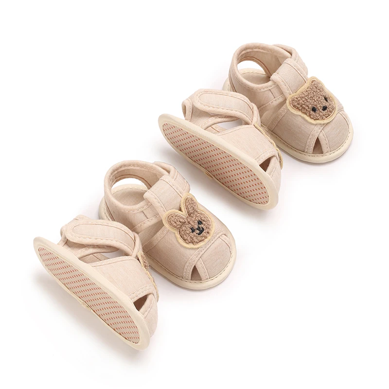 

0-18 Months Adorable Infant Slippers Toddler Baby Boy Girl cotton Sandal Cute Cartoon Anti-slip Prewalker Baby Slippers