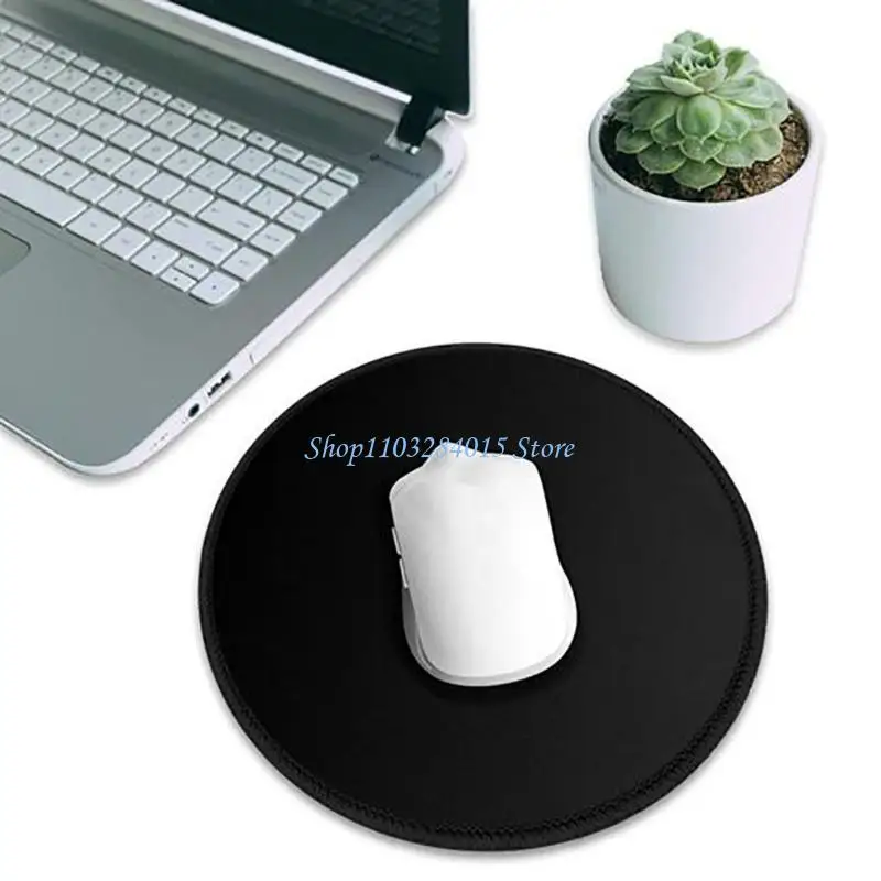 R6FF Circular Mouse Pad with AntiSlip Rubber Base and Easy To Clean Surfaces Enhancing Office Aesthetic 8.7x8.7inch