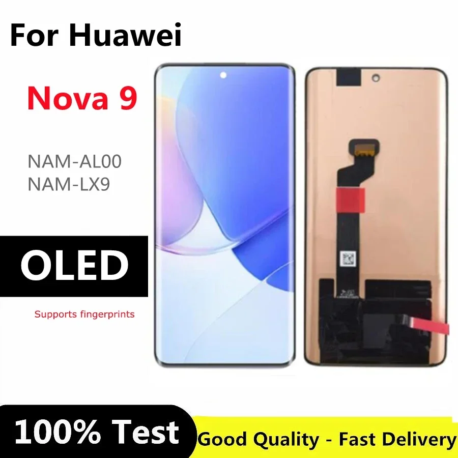 Oled 6.57 Inch for Huawei Nova9 LCD Touch Screen Digitizer Assembly For Huawei Nova 9 Display NAM-AL00, NAM-LX9