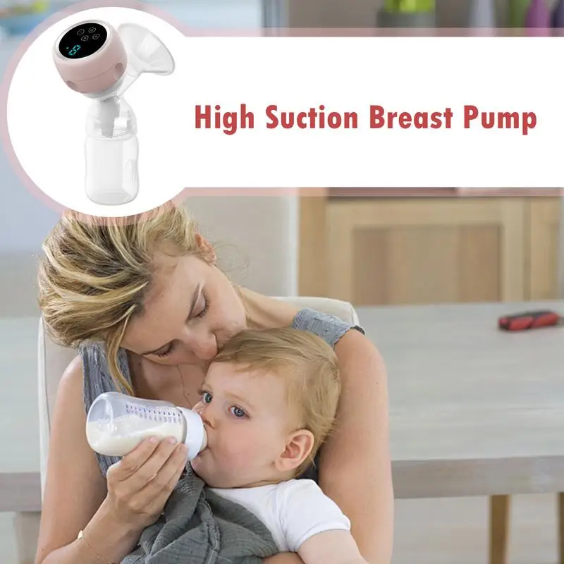 

Breast Pump 4 Modes & 9 Levels Breast Feeding Pump Low Noise Silicone Milk Extractor Rechargeable Portable Breastfeeding Pump