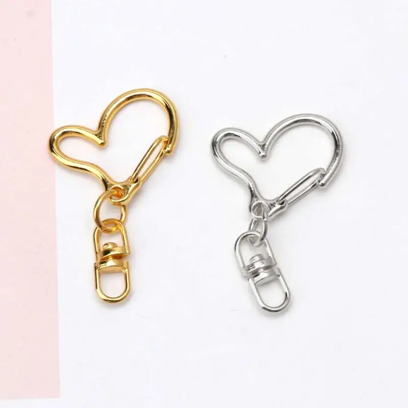 พรีเมี่ยม Lobster Claw Clasp 10 ชิ้นหมุนพวงกุญแจหัวใจ Hook ผลการค้นหาเครื่องประดับทนทาน DIY Craft สำหรับกระเป๋ากางเกงยีนส์