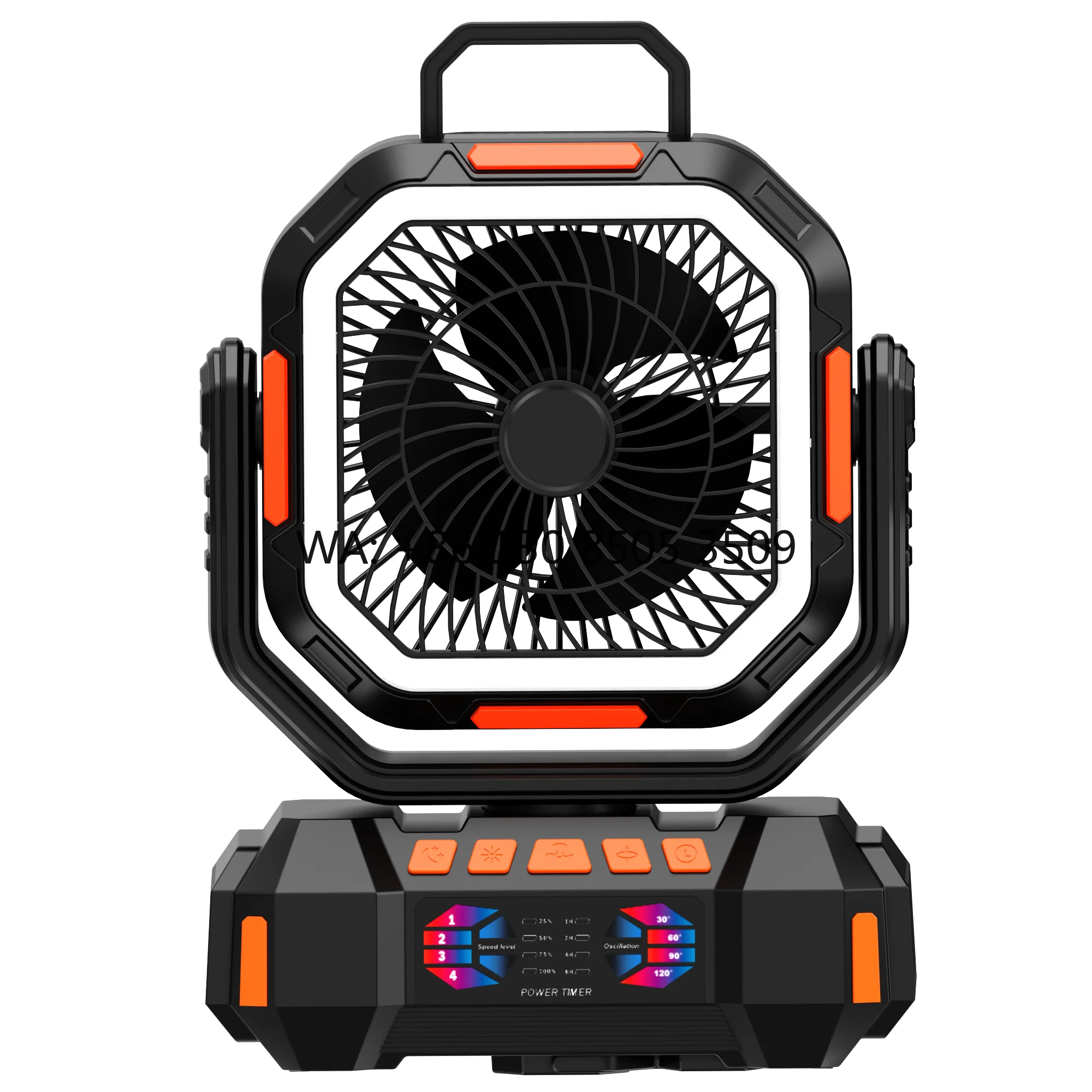 40000mAh Rechargeable Remote-controlled LED Light Charging USB Four-Speed Boxed Camping Fan