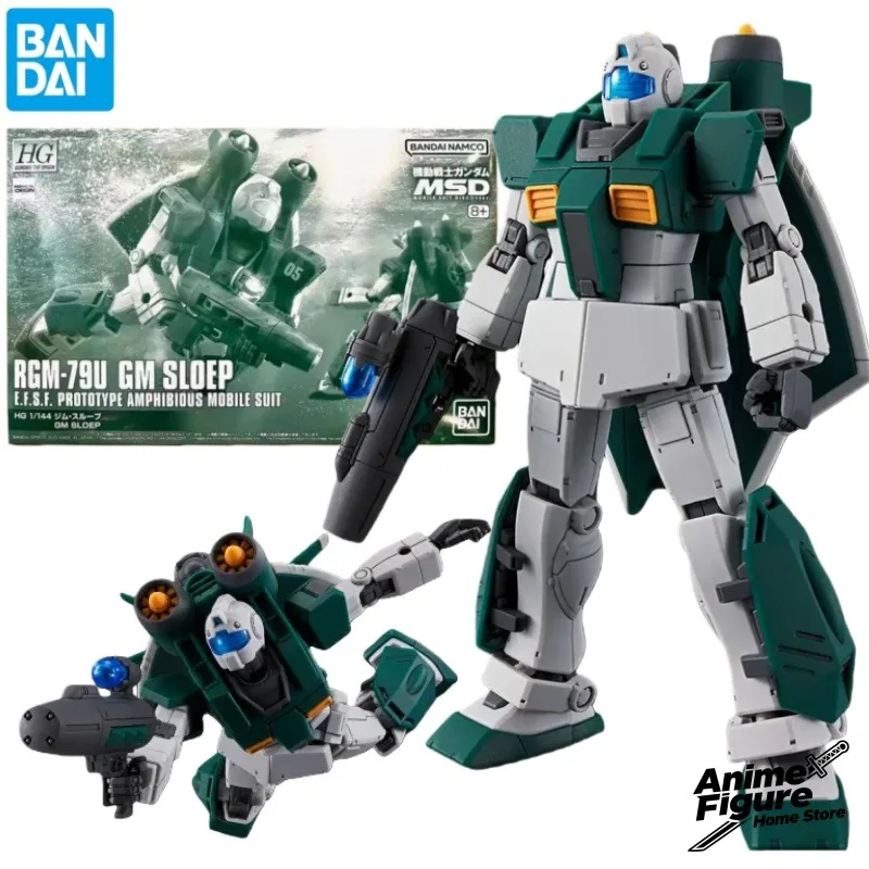 

100%Original in Stock Bandai HG GTO 1/144 RGM-79U GM SLOEP GUNDAM Anime Character Assemble Toy Model Ornaments Collection Gifts