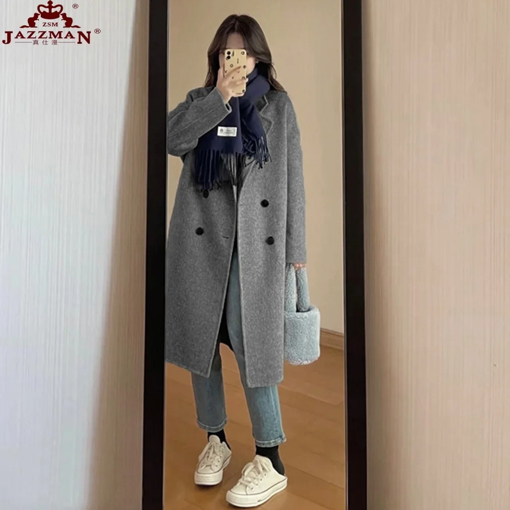 

Winter Clothes Elegant Woman Trench Coat Trenches Bf Zip-Up Two-Button Petite Detachable Season Cuff Punk Gothic Plain Zip Trend