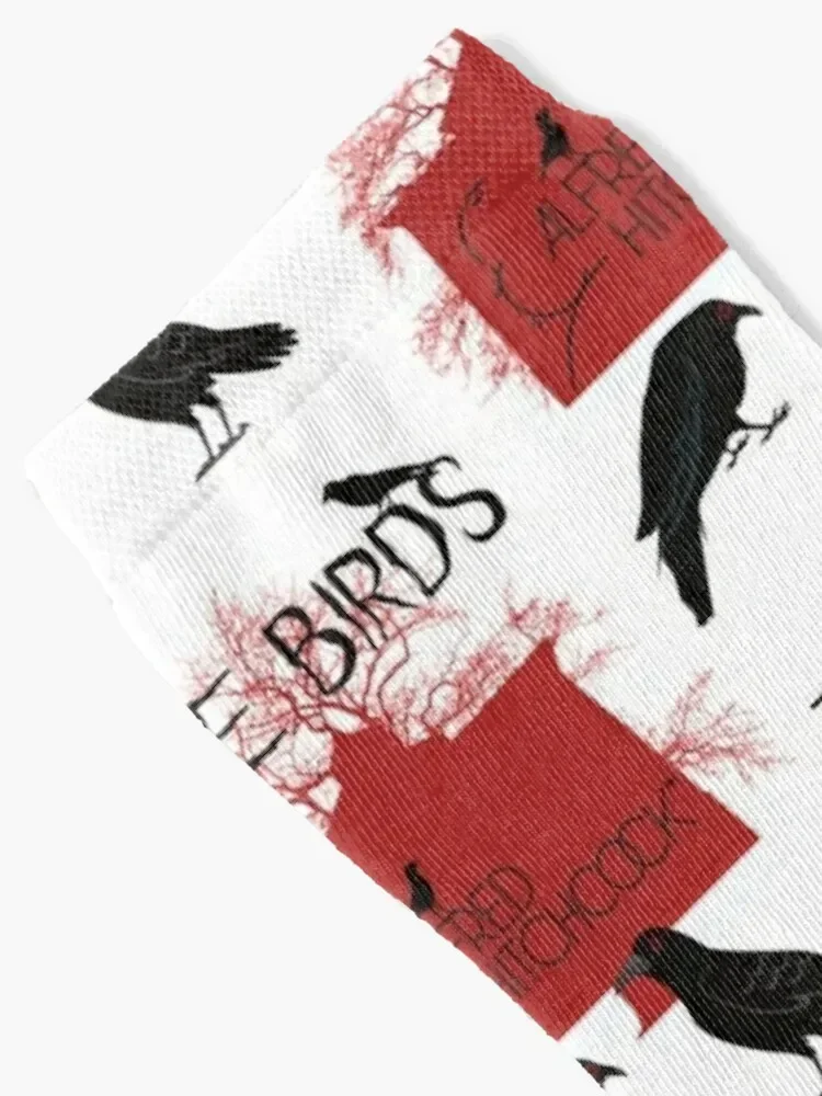 Alfred Hitchcock - The Birds (Red Version) Socks men cotton high quality short Christmas Socks For Man Women's