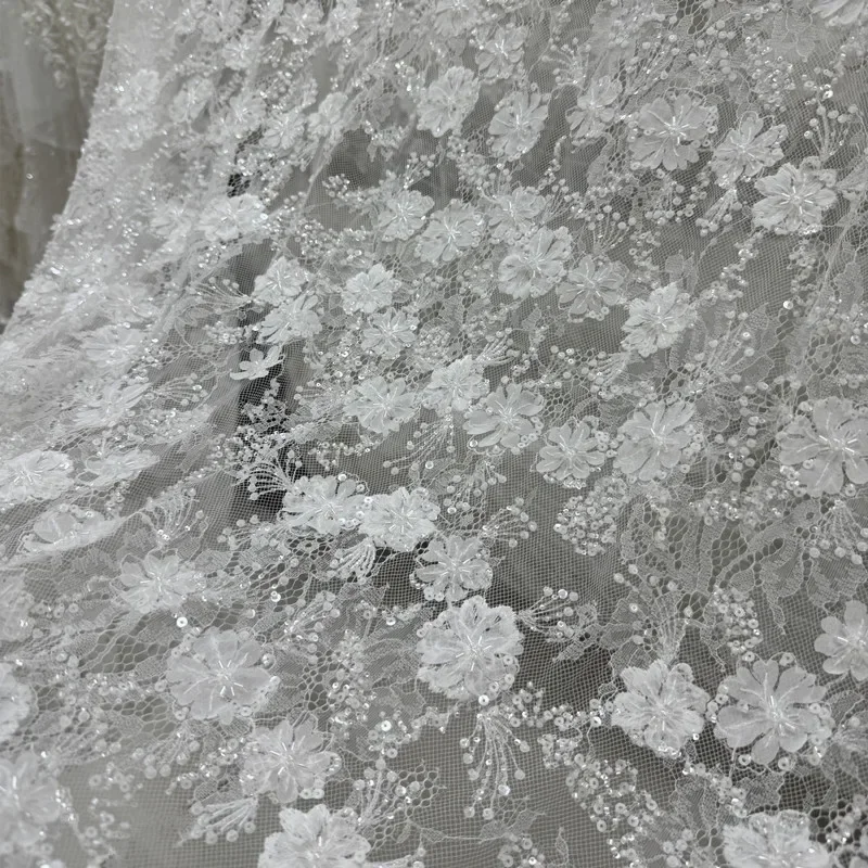 

Высококачественные бусины для ногтей, блестки, цветочная вышивка, кружевная ткань, шитье, свадебное платье, вечернее платье, кружево, прозрачная сетка, сделай сам